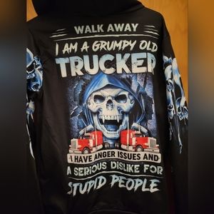 Trucker Hoodie, Nylon Material